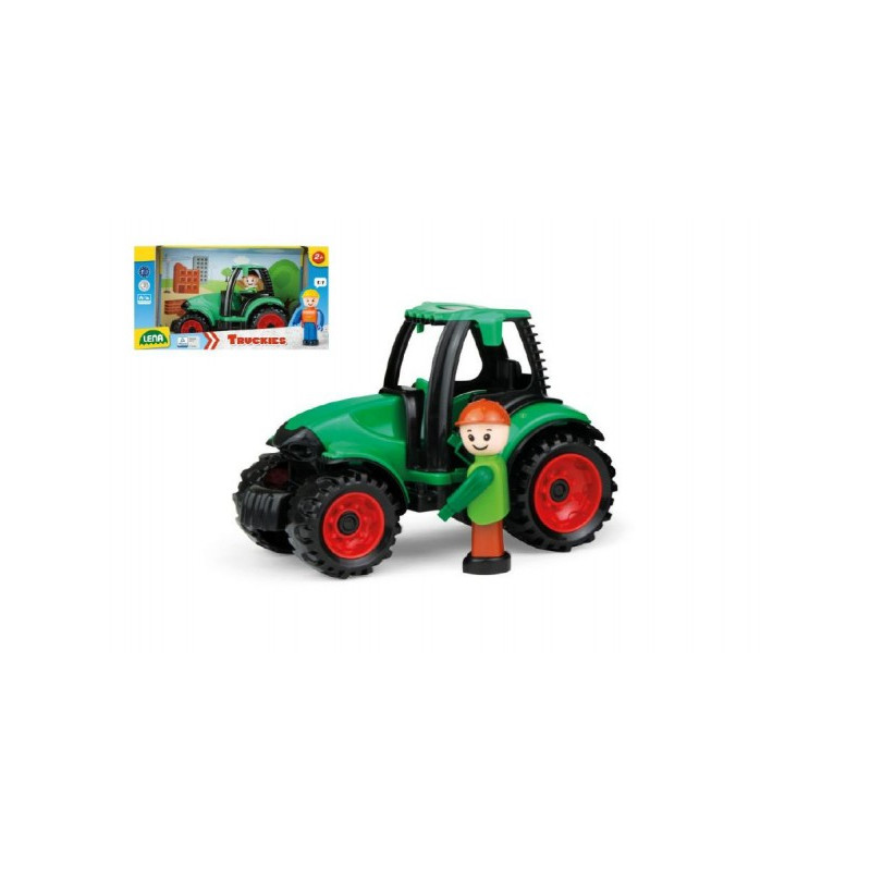 Lena Auto Truckies traktor plast 17cm s figurkou v krabici 24m+ 43001624-XG