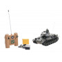 Tank RC plast 33cm T-34/85 na baterie+dobíjecí pack 27MHz se zvukem a světlem v krabici 40x15x19cm