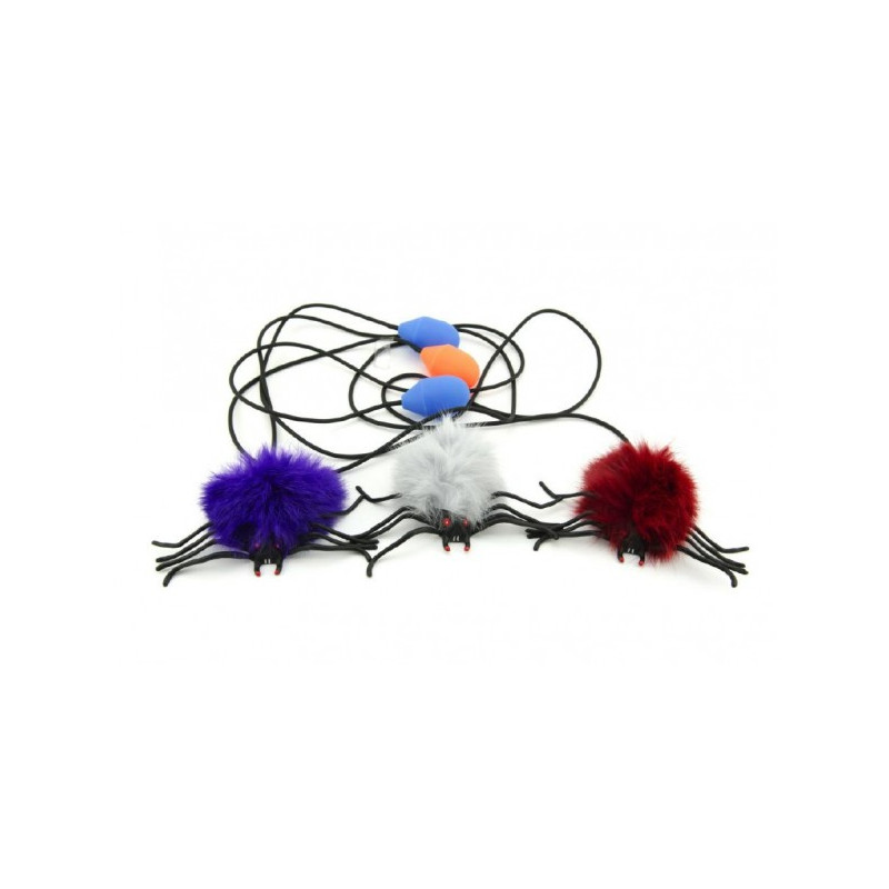 Teddies Pavouk skákající plyš/plast 7cm mix druhů v sáčku 56001094-XG