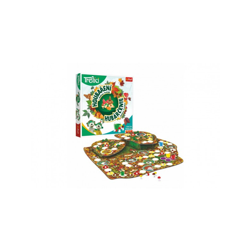 Trefl Houbaření s Rodinou Trefliků společenská hra v krabici 26x26x4 cm 89001932-XG
