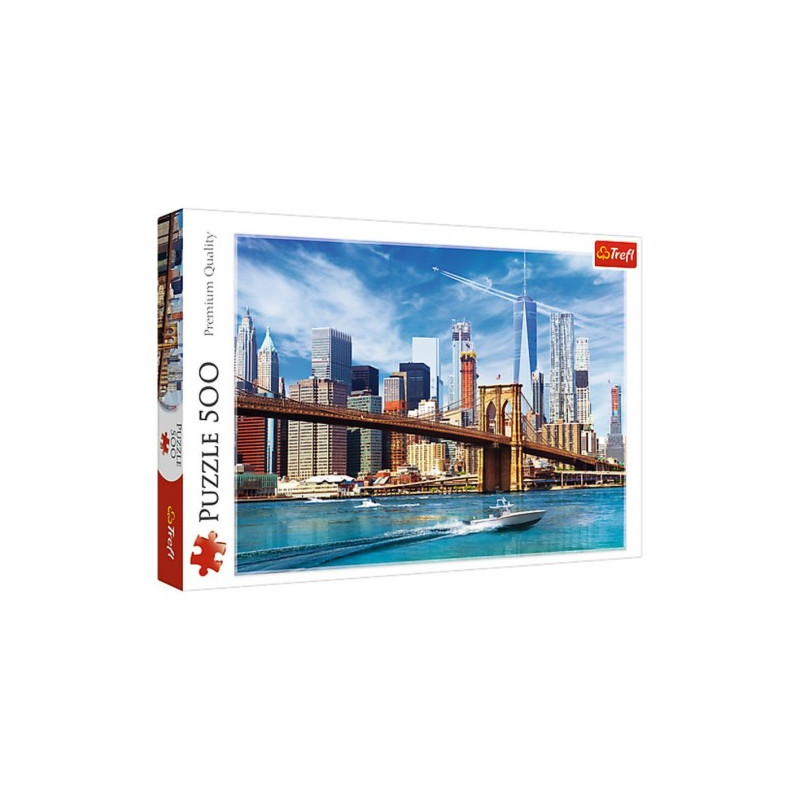 Trefl Puzzle Výhled na New York 500 dílků 58x34cm v krabici 40x26,5x4,5cm 89137331-XG