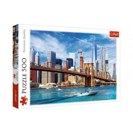 Puzzle Výhled na New York 500 dílků 58x34cm v krabici 40x26,5x4,5cm