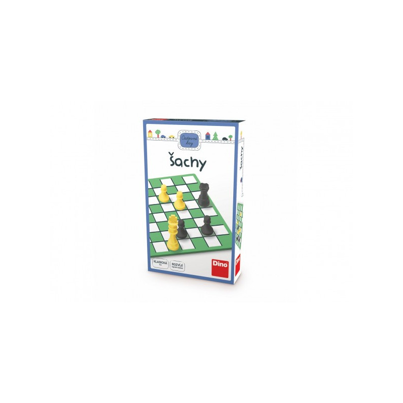 Dino Šachy cestovní hra v krabičce 11,5x18x3,5cm 21622203-XG