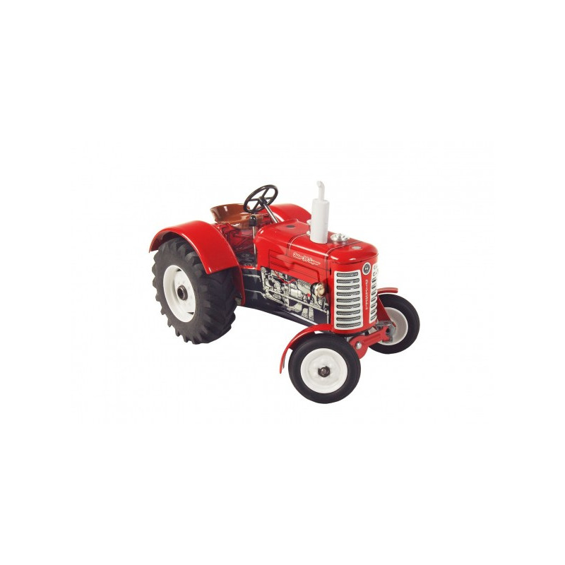 Kovap Traktor Zetor 50 Super červený na klíček kov 15cm 1:25 v krabičce Kovap 95000385-XG