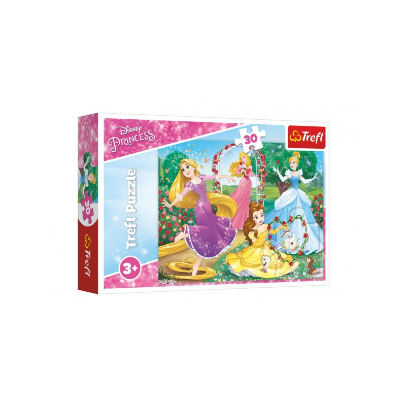 Trefl Puzzle Princezny Disney 27x20cm 30 dílků v krabičce 21x14x4cm 89118267-XG