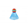 Míčky/Košíčky na badminton barevné 4ks plast v sáčku 10,5x27x5cm