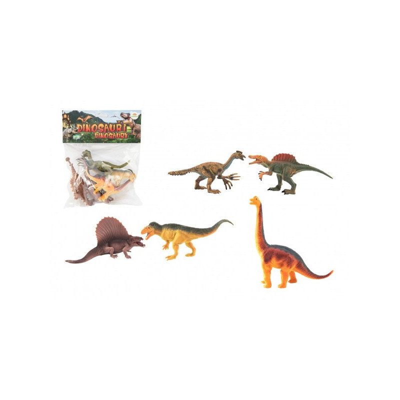 Teddies Dinosaurus plast 16-18cm 5ks v sáčku 00850131-XG