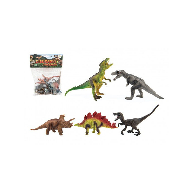 Teddies Dinosaurus plast 15-18cm 5ks v sáčku 00850132-XG