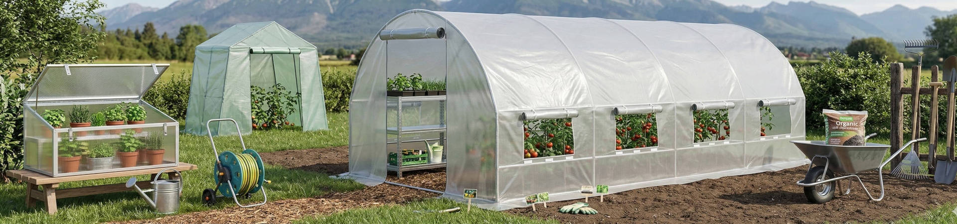 Skleníky, fóliovníky